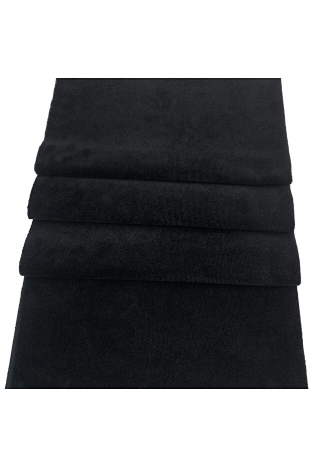 45x50cm Small sample 03 Black color 1mm Pile Length Plush Fabric For Sewing Doll Hair Polyester Eco-