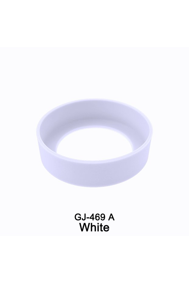 A White 1Pcs 7CM Silicone Water Cup Gasket Anti-wear And Scratch Sleeve Insulation Bottom Protective