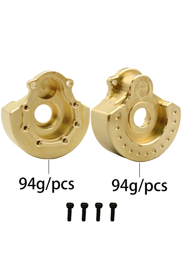 04 1/10 RC Crawler TRX-4 Brass Heavy Duty Counter Weight Set Portal Drive Axle Housing Bumper Mount