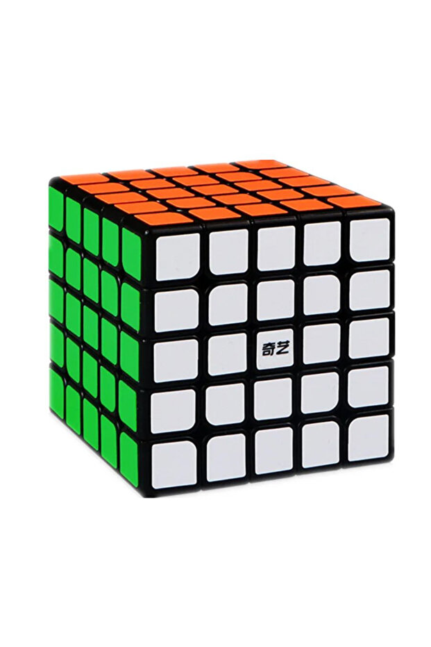 مكعب سحري سريع QIYI مقاس 5x5، 3x3x3، 4x4x4، 5x5x5، مكعبات ألغاز، ملصقات سوداء، مكعب سحري تعليمي