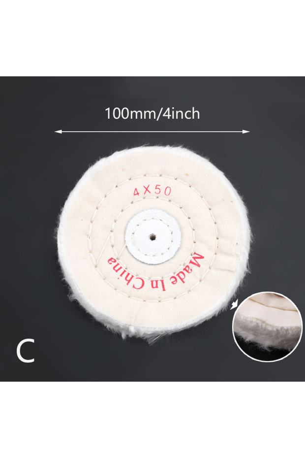 100MM 3/4/5/6/7/8" Wheels Buffing Polishing Wheel Cotton Lint Cloth Buffing Wheel Gold Silver Jewelr
