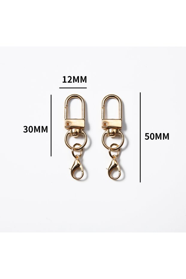 10 pcs Gold 10/50/100 pcs Metal Colorful Alloy Snap Lobster Clasp Hooks Buckle Connector for DIY Key