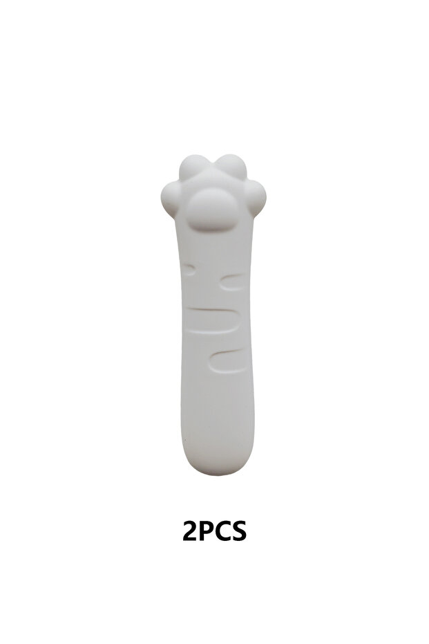 2pcs small 1PCS Cat Paw Door Knob Covers Silicone Door Handle Protective Cover Anti-collision Baby S