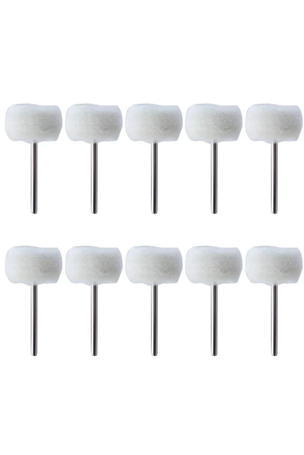10Pcs 5-50Pcs Mini Wool Polishing Head 3mm Shank Buffing Wheel Drill Rotary Abrasive Brush Hand Grin