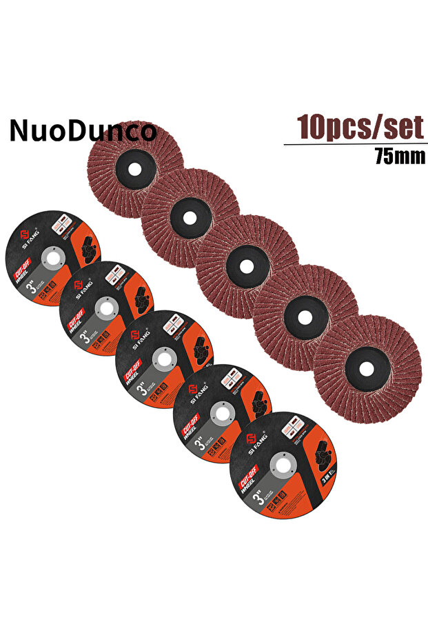 75mm 10pcs 10pcs/set 75mm Metal Cutting Wheel Ceramic Flap Disc Angle Grinder Grinding Tool for Cutt