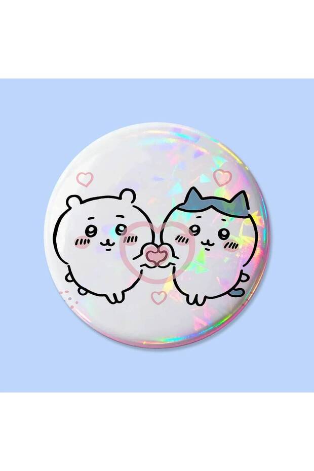 bilibili z12 25x25mm Cute C-chiikawa-s Badges 25 32 44 58 75 Mm Round Cosplay Pin Bag Decor Fans Col