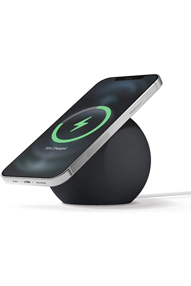Black Ball Shape For Magnetic Silicone Charging Holder For Magsafe iPhone 17 16 15 14 Safe Wirele..