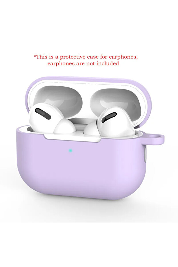 Windy purple For AirPods Pro Protective Case Silicone New Solid Color Bluetooth Headset Soft Case P