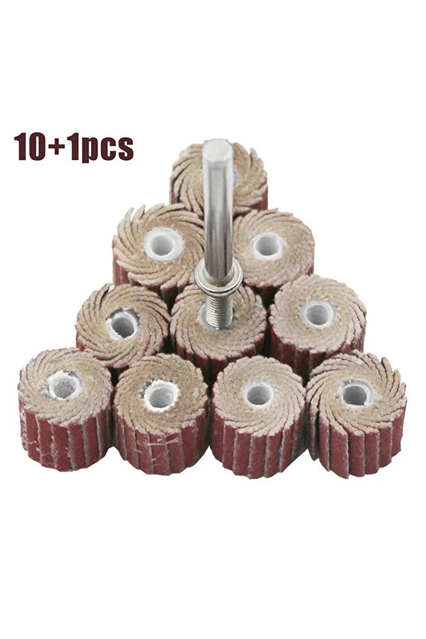 80grit 10pcs Flap Wheel Disc Sanding Drill Abrasive Sandpaper 80-600Grit Polishing Grinder For Rotar