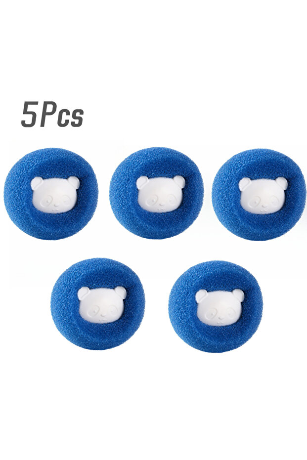 Blue 5Pcs 1/5/10PCS Laundry Ball Kit Reusable Washing Machine Hair Remover Ball Cleaning Lint Fuzz P