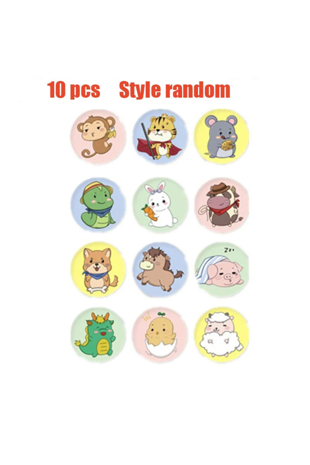 Style random 10p 10/60/120pcs Cartoon Animal Pattern Band Aid Hemostasis Adhesive Bandages First Eme