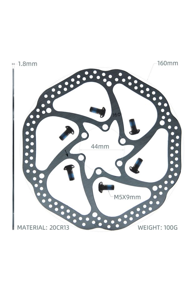 160S 1pcs New 6inch 160 Hydraulic Brake Disc Electric Scooter Steel Rotor Zoom Accessories for MTB B