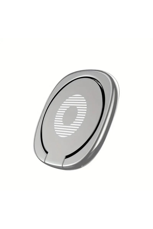 Silvery Ultra-thin Phone Stand Finger Ring Holder 360° Degree Rotation Folding Metal Phone Stand Mou