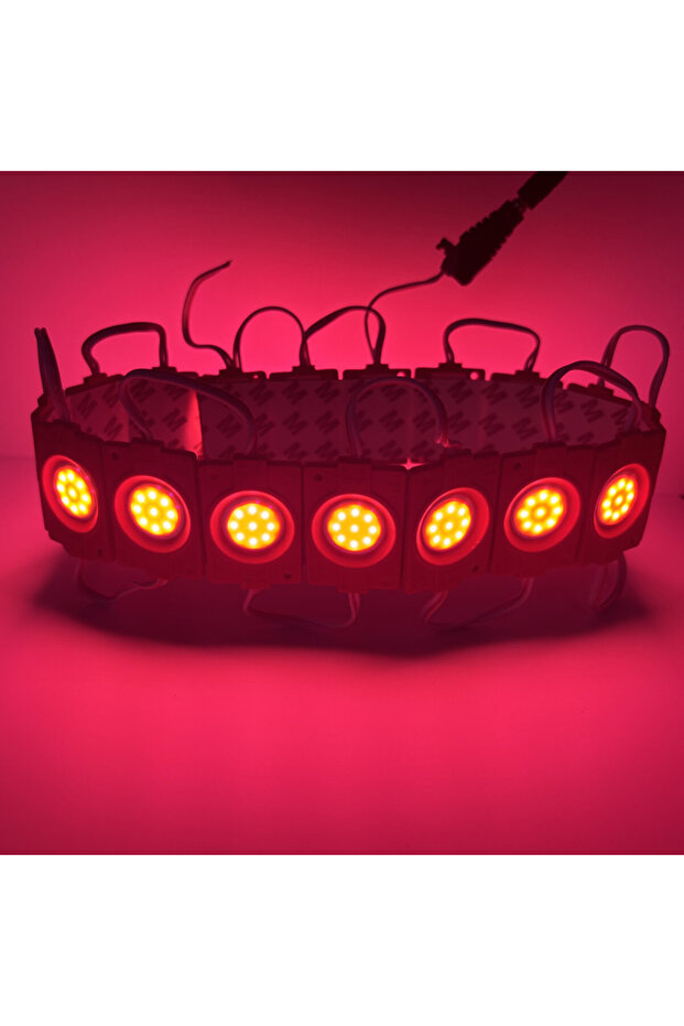 مجموعة إضاءة LED حمراء مكونة من 10 قطع، شريط إضاءة صلب 12 فولت COB، إضاءة خلفية، لافتة متجر، مقاومة للماء