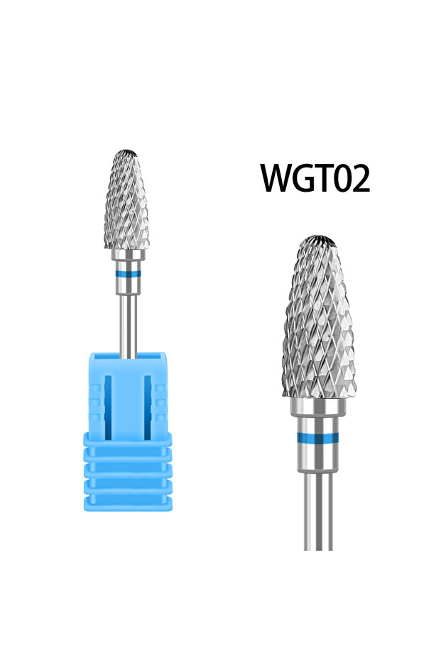 رأس مثقاب حلزوني من فولاذ التنجستن WGT02، لتلميع الأظافر.