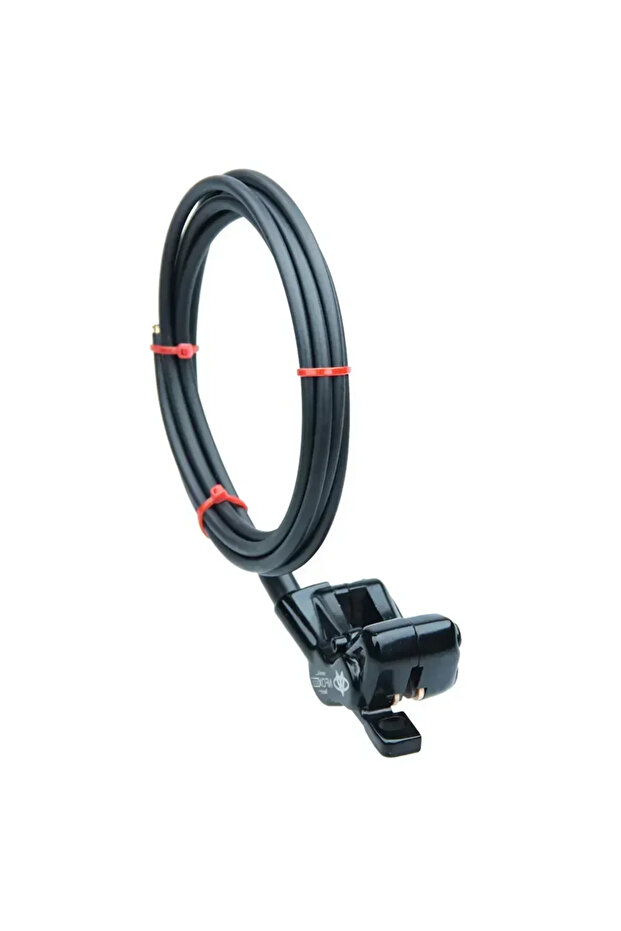 L NFOX B015 4-Piston Disc Hydraulic Brake E-bike Folding Mountain Bike Bicycle Power Off Black Red 1