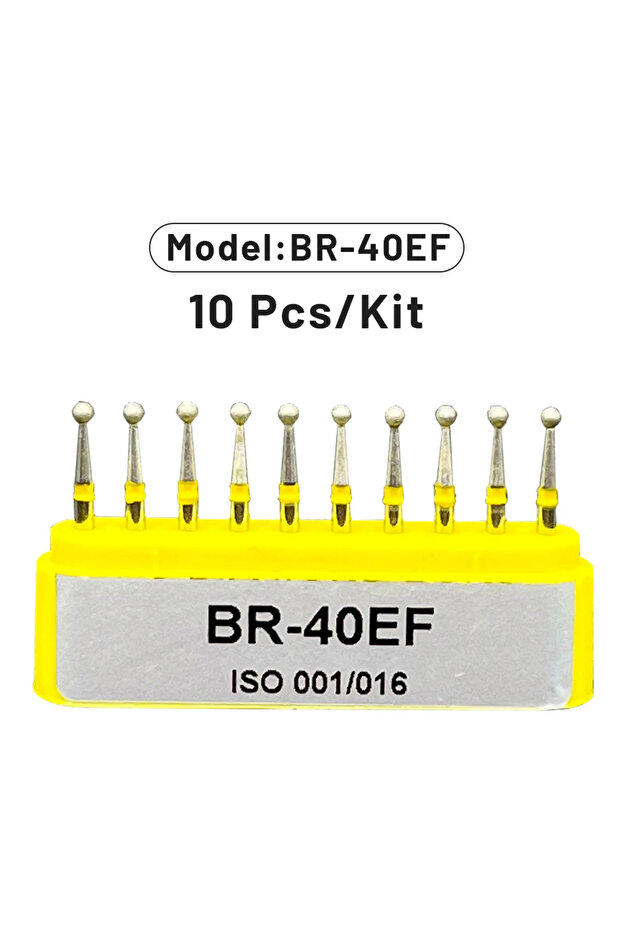 BR-40EF AG 1 Box Dental Diamond Burs Drill for High Speed Handpiece Dentist Burs FG Series Dia.1.6mm