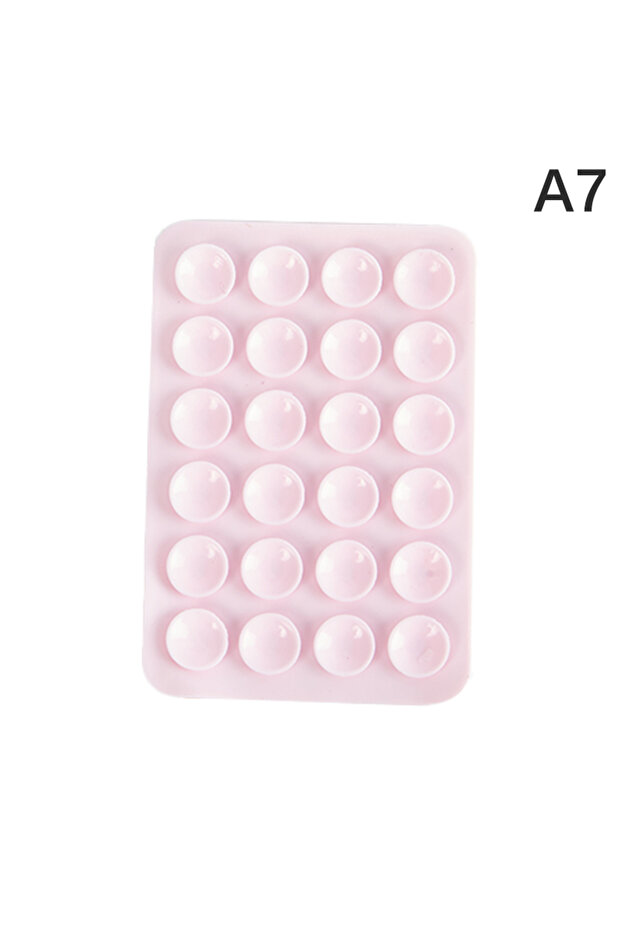 A7 Silicone Suction Pad For Fixing For Mobile Phone Fixture Suction Cup Backed Adhesive Silicone Rub