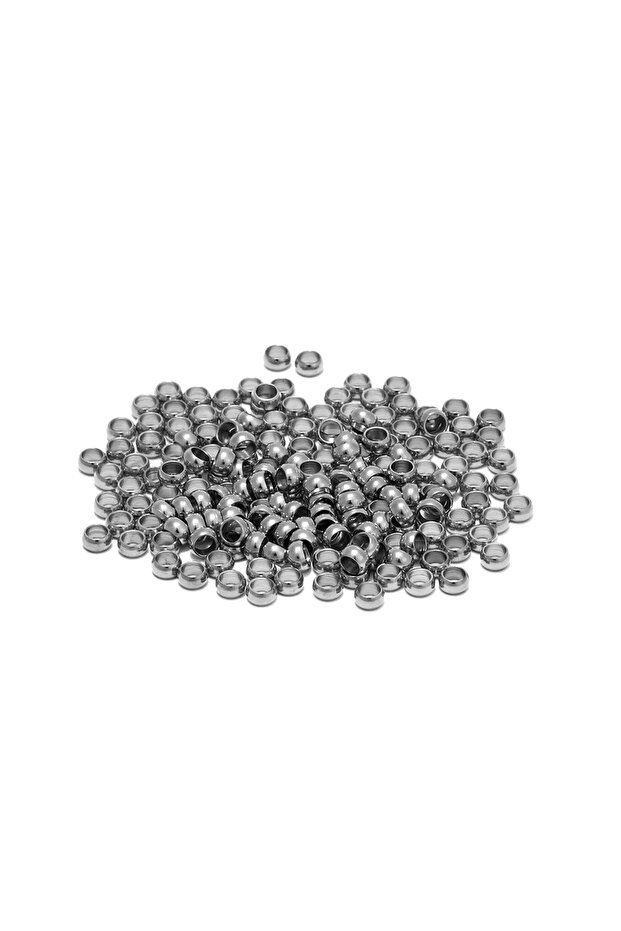 1.5mm steel 100pcs Stainless Steel Positioning Spacer Beads Ball Stopper Crimp End Beads for DIY Bra