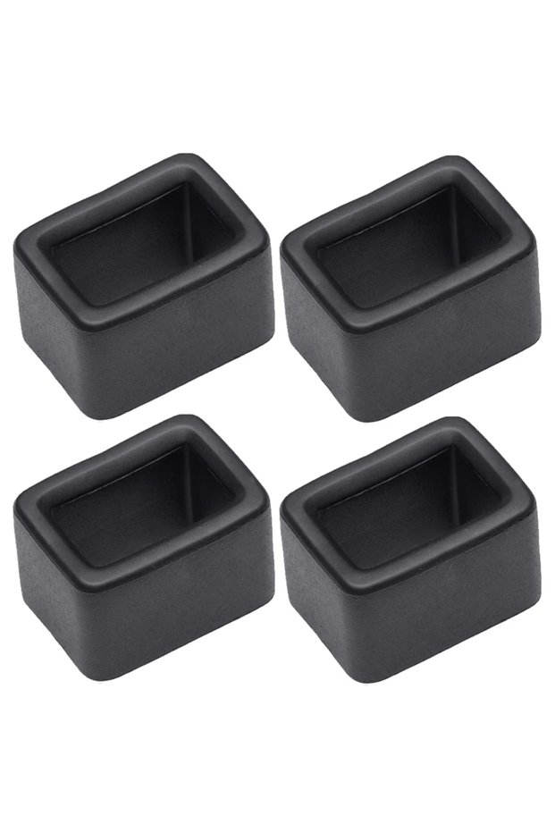 4PCS Black Car Seat Belt Buckle Cover Universal Car Safety Belt Anchor Socket EVA Anti-collision Pro