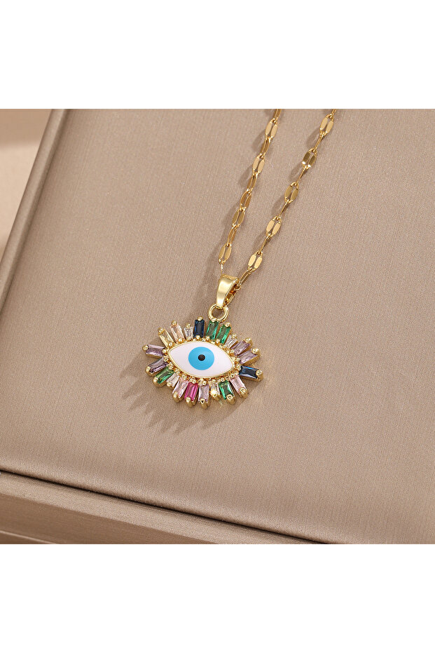 TP-04478-02 Personalized Devil Eye Necklace for Women, Advanced and Versatile, Fashionable and Elega