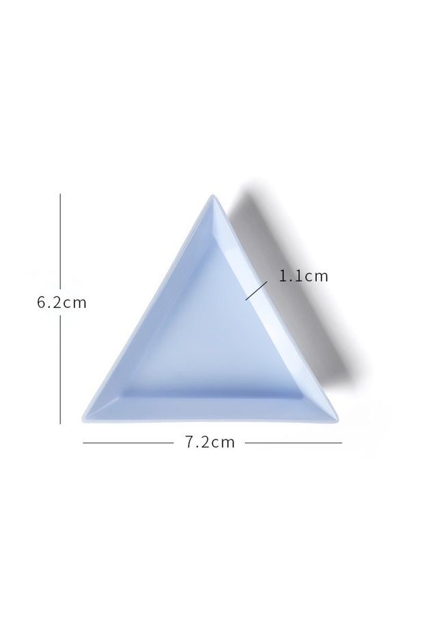 10pcs Blue 5/10 Pcs/lot Triangular Plastic Tray Jewelry Gem Sorting Tray Small Parts Accessories Sto