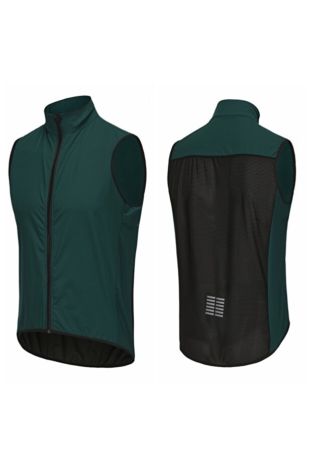 L Green Rsantce Men Jerseys Windproof Lightweight Cycling Sleeveless Jacket Mtb Bike Uniform Bicycle