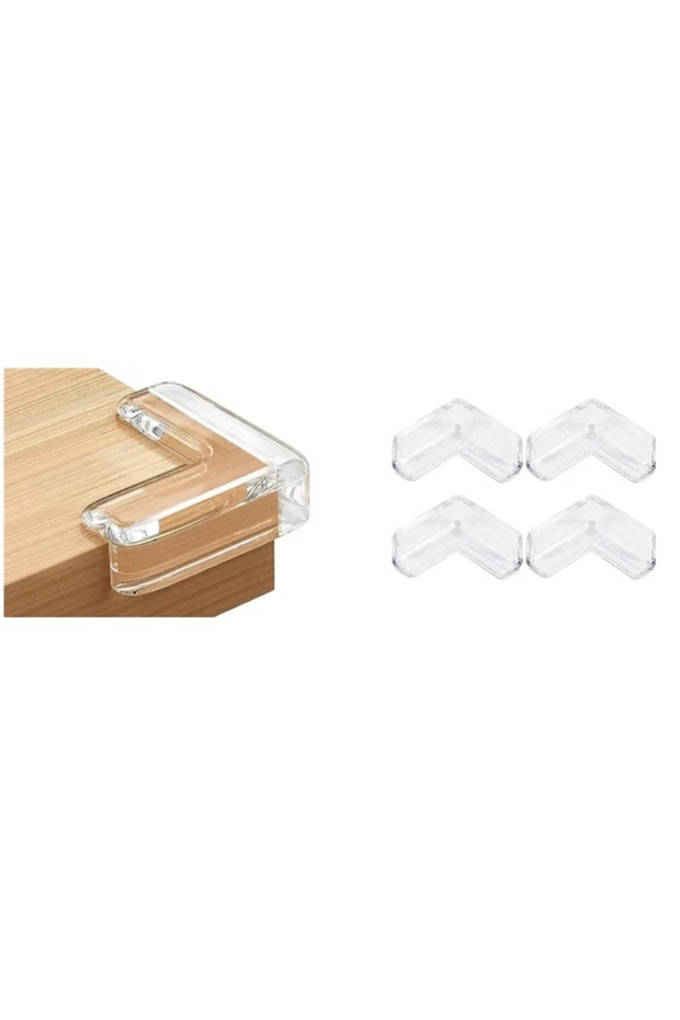 T-4pcs 4/10/16pcs Baby Safety Corner Silicone Protector Table Soft Transparent Children Anti Collisi