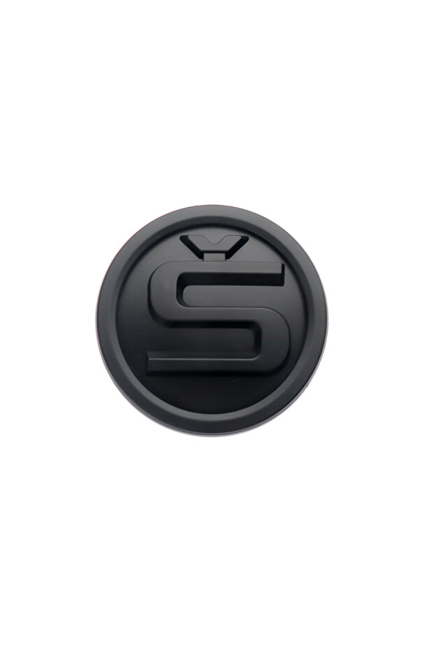 1PC 9cm Matte black S 8/9/10cm Emblem Car Front Hood Badge Rear Trunk Sticker for Skoda Octavia Rapi