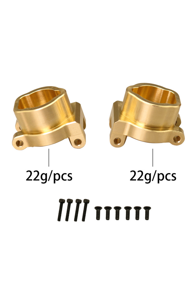 07 1/10 RC Crawler TRX-4 Brass Heavy Duty Counter Weight Set Portal Drive Axle Housing Bumper Mount