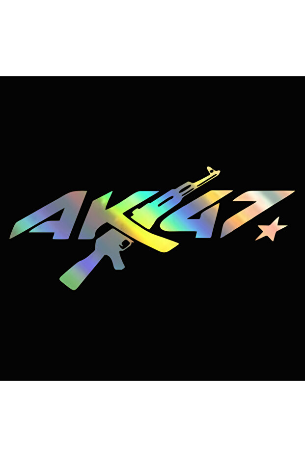 15x6.5cm G093A3 laser Car front and rear glass car stick triangle window sticker AK creative persona