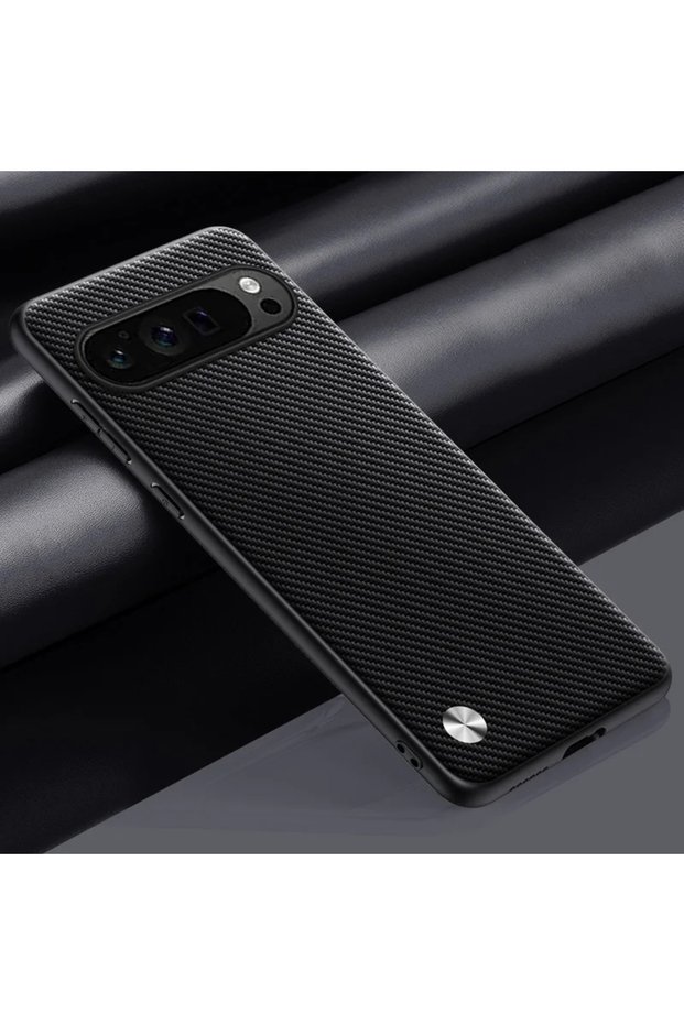 Pixel 11 11 Pro Carbon Fibre Black Luxury Leather Phone Case for Google Pixel 10A 10 11 XL 9A 9 Pro