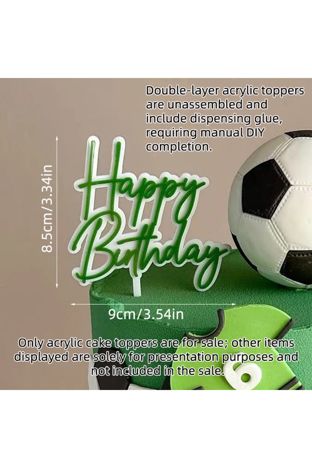 ZQ FB01 Football Boy Cake Topper Soccer Player Doll Decor for Birthday Party Sports Theme Childrens