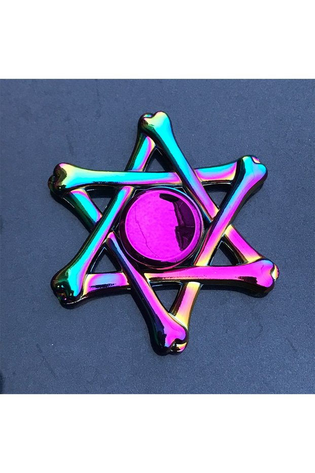 44 New Metal Rainbow Fidget Spinner Gradient Color R188 Mute Bearing EDC Hand Spinner Fingertip Gyro
