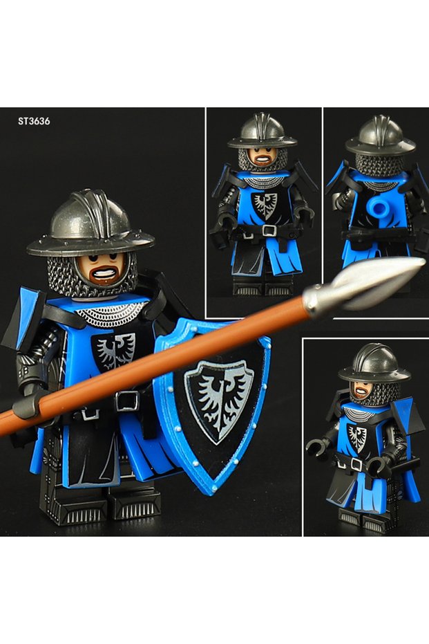 ST3636 ST3631-3636 Middle Ages Fire Dragon Shadow Knight Assembled Building Blocks Toy Enthusiasts C