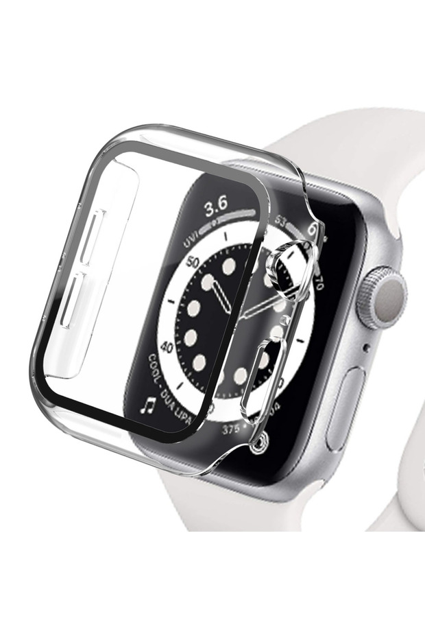 40MM Transparent Glass+Case for Apple Watch Ultra 49mm 45mm 44mm 41mm 40mm Accessories PC Screen Pro