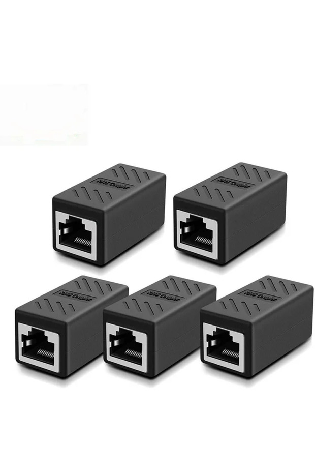 5 قطع من موصلات تمديد كابلات إيثرنت، موصلات RJ45 cat 5 cat 6 cat6a، موصلات تمديد - موصلات إيثرنت