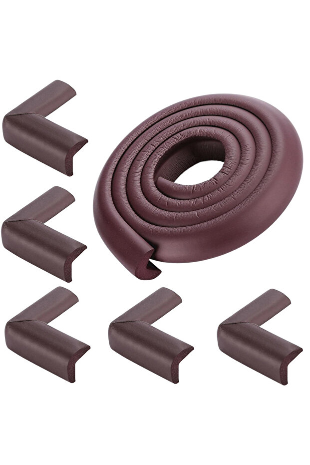 Brown Set Baby Safety Table Corner Protector Tape Set Home Furniture Protector Table Guards Cover So