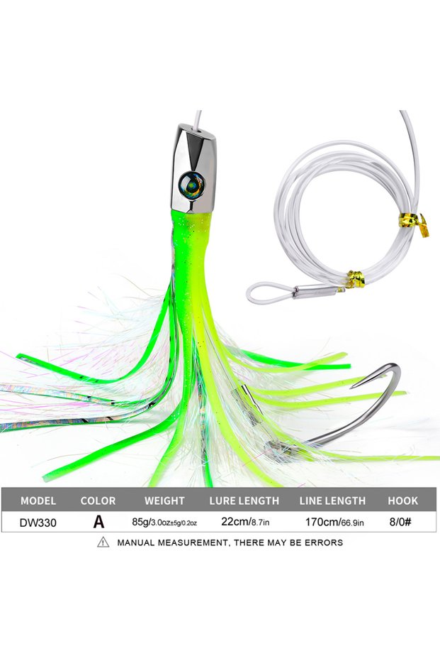 COLOR A 1pc 22cm/8.7inch Trolling Bait For Marlin Tuna Dolphin Shark Big Game, Deep-sea Fishing Bait
