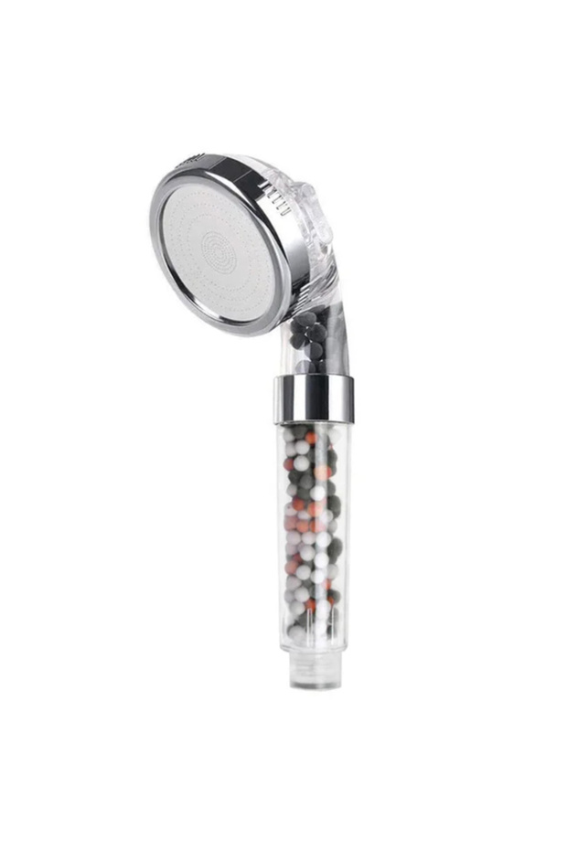 Mixed beads 3 Functions High Pressure SPA Shower Head Water Saving Handheld Rainfall Bathroom Access