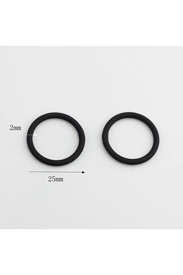 25mm Copper Charms Black Spray Paint Hollow Geometry Circle Charms Connector 6pcs For DIY Earrings J