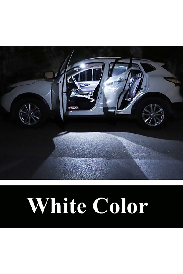 white 13Pcs LED Interior Light Bulb Kit For VW Volkswagen Polo MK5 6R 6C 2009-2015 2016 2017 Car Acc