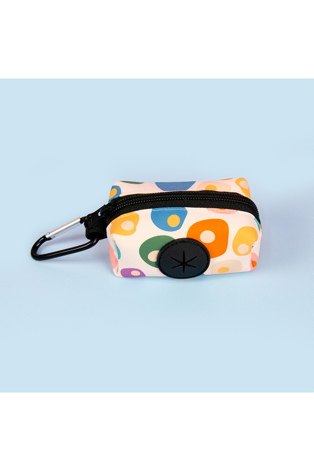 L Double round stone 1pcs/2pcs Cute Pet Poop Bags with Funny Prints, Easy to Clean When Walking Your
