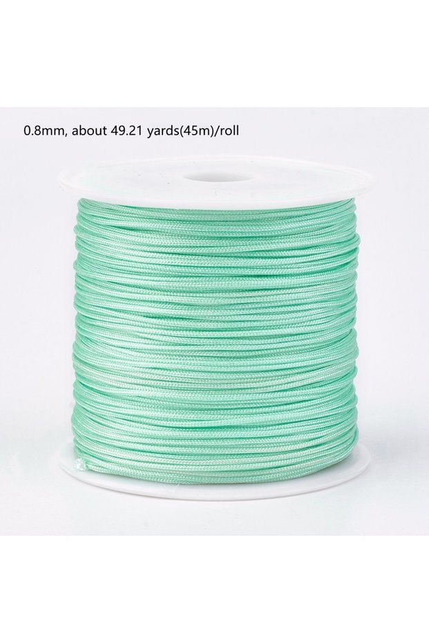 AECH05-11865 1Roll 100m/roll 0.8mm Nylon Thread Cord Bracelet String Chinese Knotting Cord Red Threa