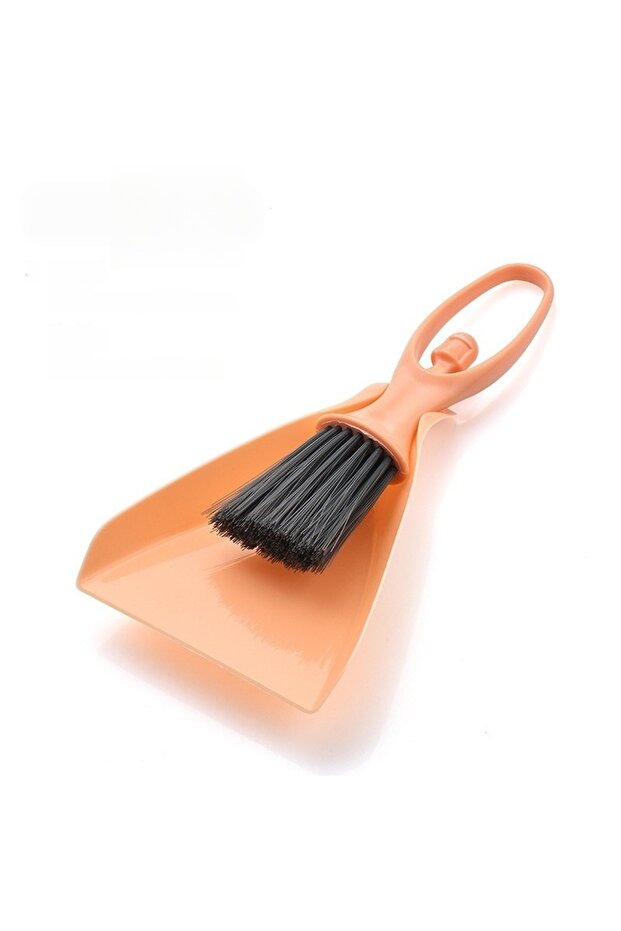 pale pinkish-grey 2Set Drawer and Desktop Cleaning Brush,Mini Dustpan and Broom Set,Dining Table Key