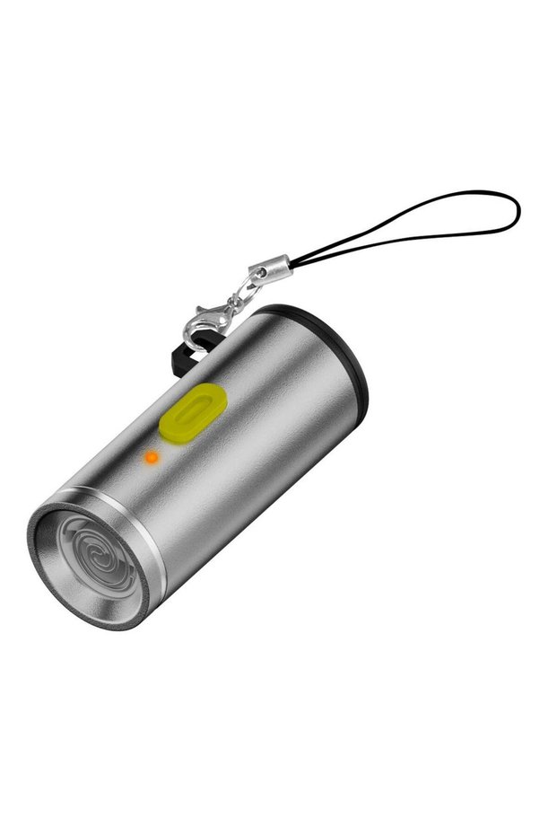 silvery Type-C Mini Windproof Heating Wire Electronic Matchless Lighter Portable Outdoor Small Flame