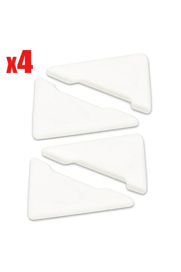 4pcs white 2/4pcs Car Door Corner Protective Cover Silicone Protector Door Corner Anti-collision Gua