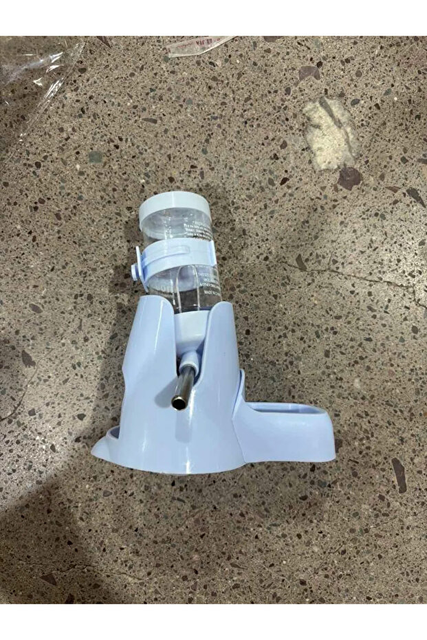 80 ML BLUE Random Automatic Water Bottle Drinking Feeder Dispenser Bottle 80ML with Food Feeder Stat