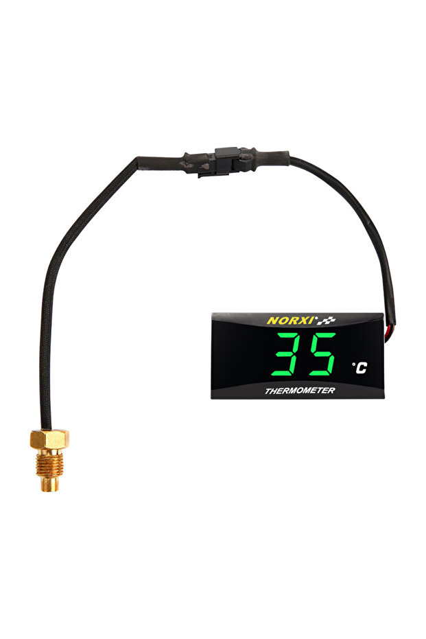 مقياس حرارة مياه الدراجة النارية صغير الحجم باللون الأخضر لـ XMAX250 300 NMAX CB 400 CB500X مع مستشعر حراري