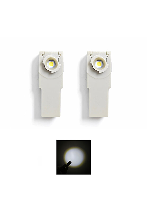 2Pcs White 2Pcs LED Interior Light For Toyota Mazda Subaru Yaris Camry Corolla Cross Decorative Foot